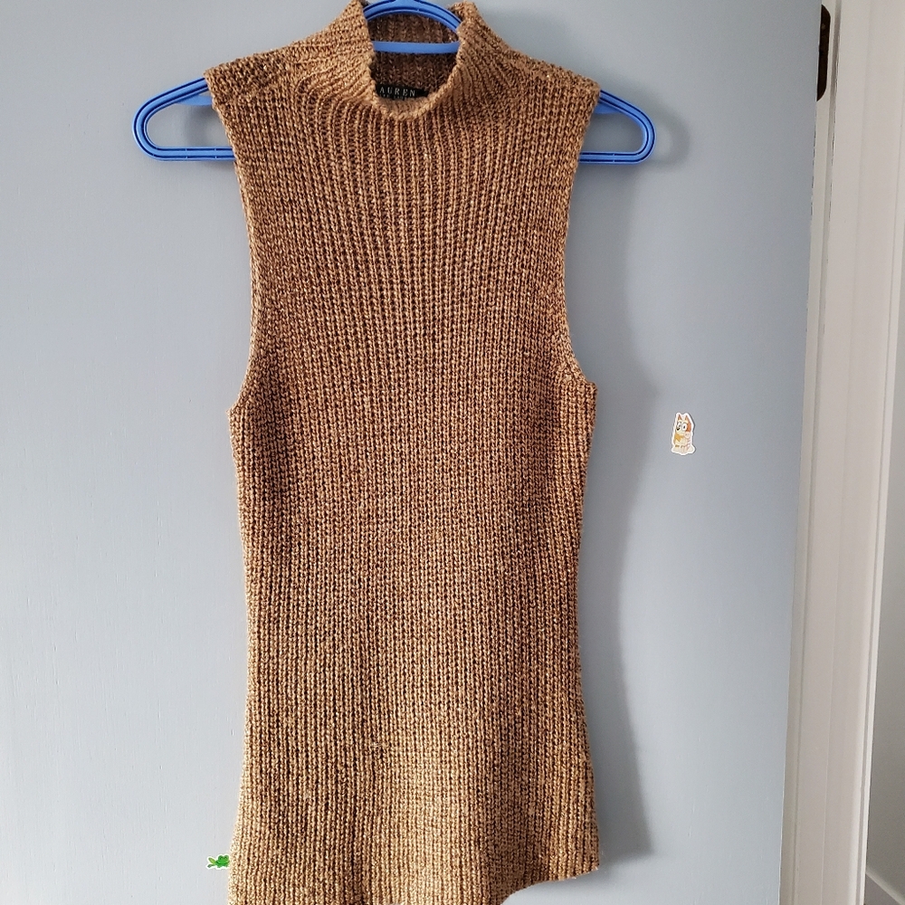 Ralph Lauren Tan Knit Top